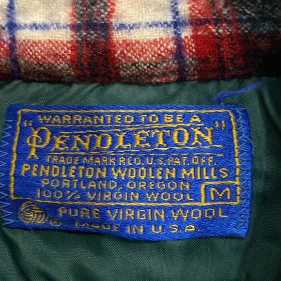 Men’s vintage Pendleton wool board shirt, tartan plaid, made in the U.S.A. - Picture 2 of 3